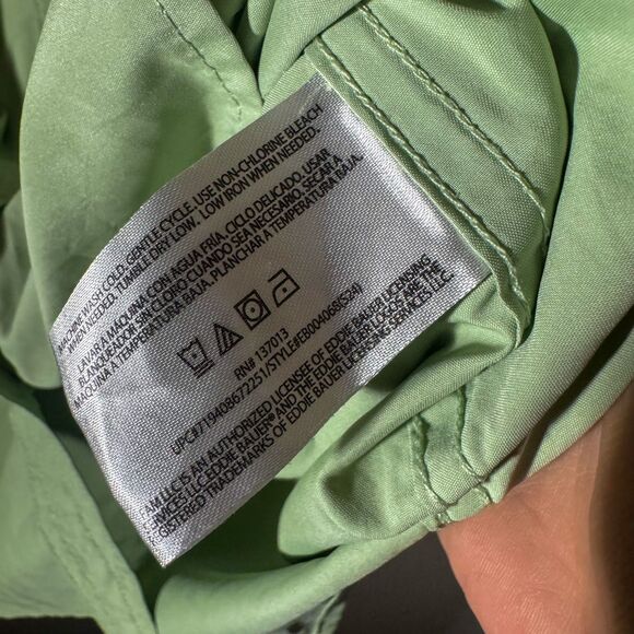 Eddie Bauer Women's Light Green Utility Shirt - Picture 4 of 5